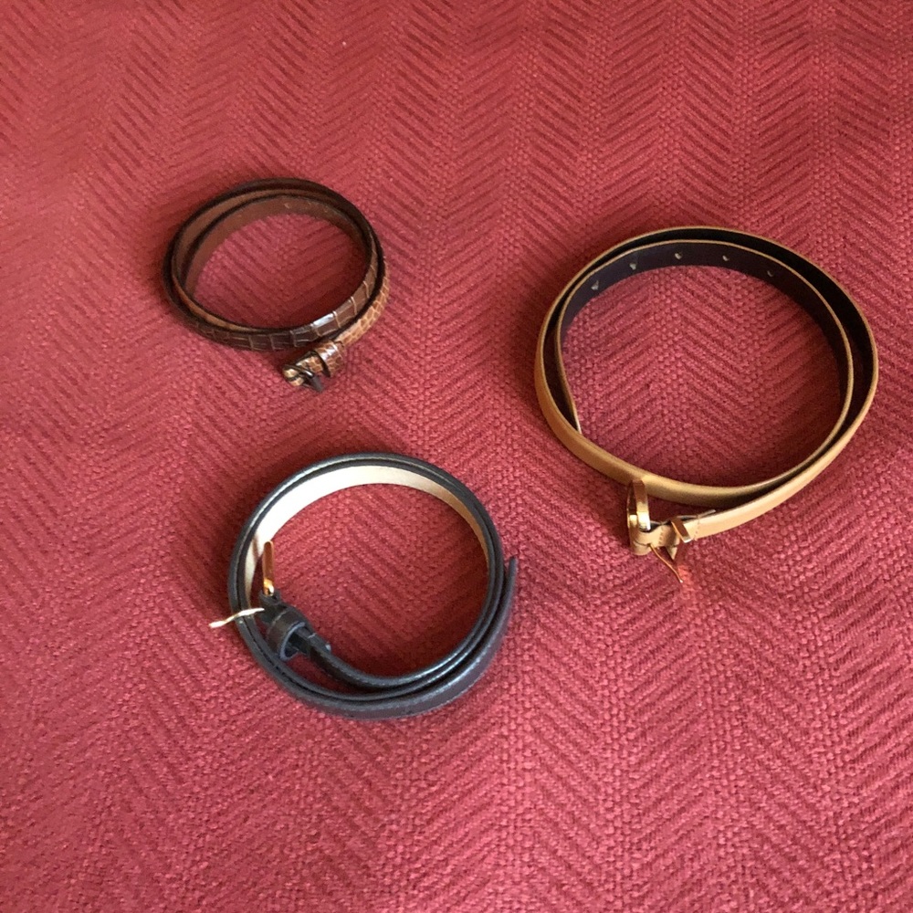 Lot of 3‎ Belts SZ MED/SM Club Monaco Ellen Tracy WCM